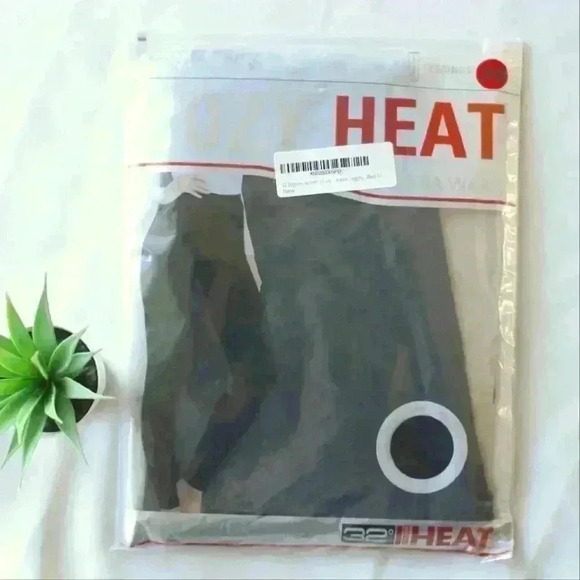 🔴🖤🌺Cozy Heat Leggings Extra Warm Size XS Color Black - Picture 1 of 3